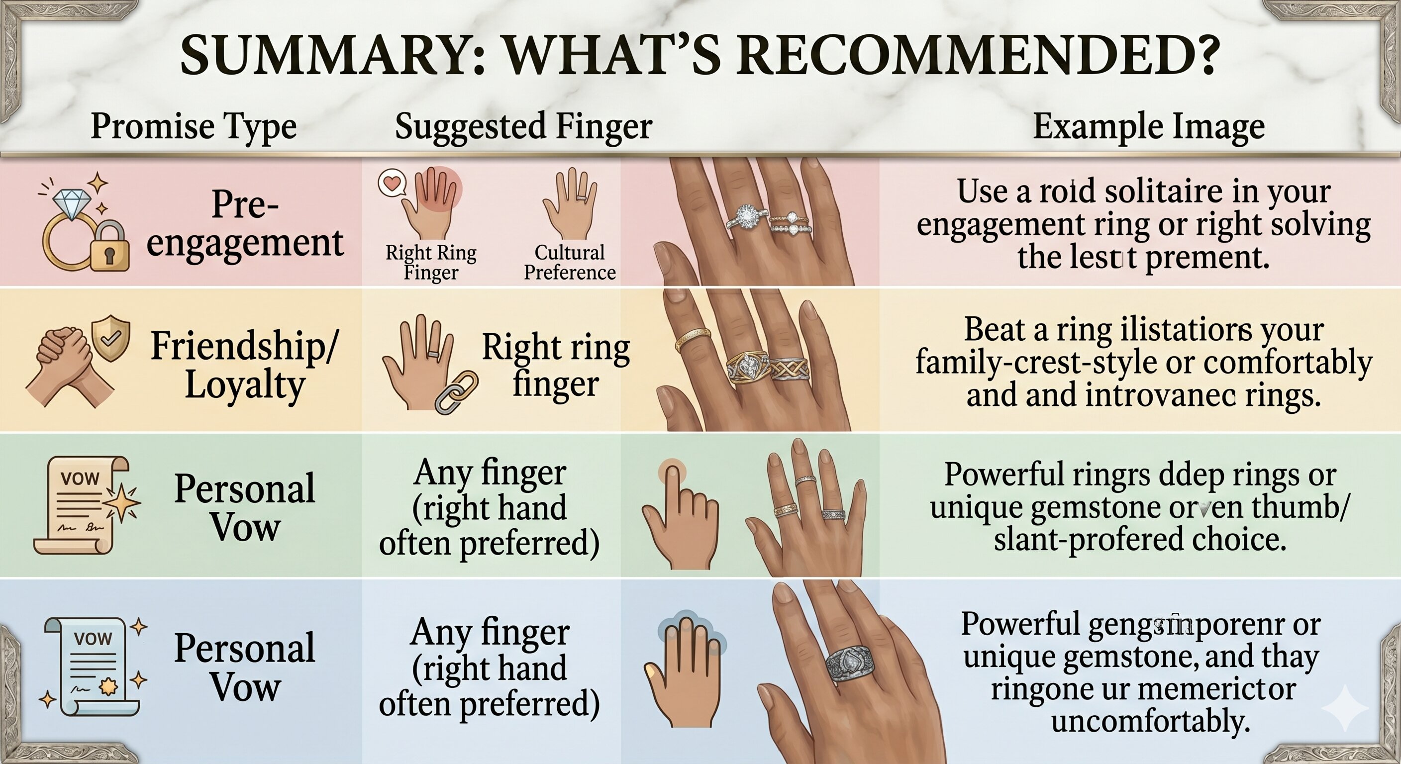 Promise Type    Suggested Finger